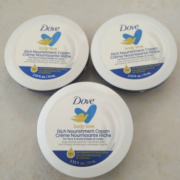 Dove Other - 3 Pack Dove Rich Nourishing Cream Set